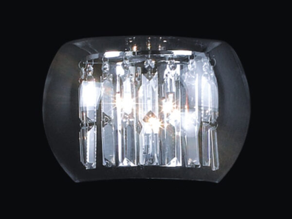 Pendant lamp Lux Crystal Ring – modern pendant lamp in chrome and metal alloy