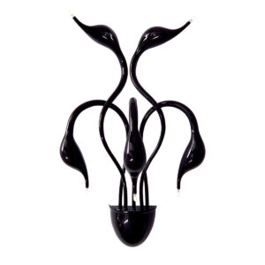 Wall lamp Lux Swan – LED wall lamp in black and metal