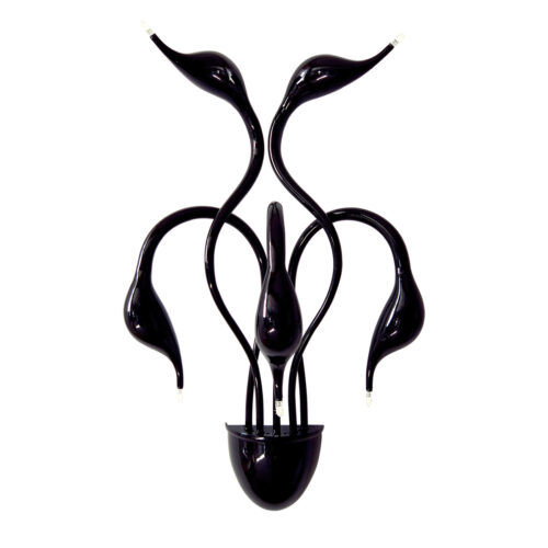 Wall lamp Lux Swan – LED wall lamp in black and metal