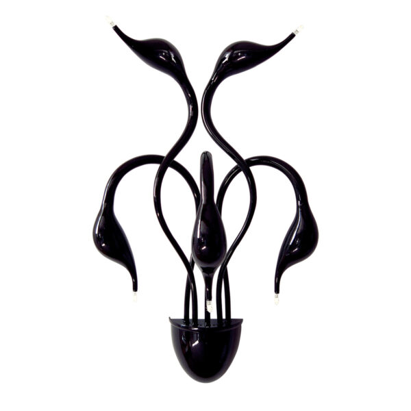 Wall lamp Lux Swan – LED wall lamp in black and metal