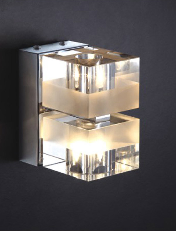 Wall lamp Lux Cubric 20w – LED wall lamp in chrome and metal alloy