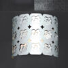 Wall lamp Lux Milesia – LED wall lamp in white and metal alloy