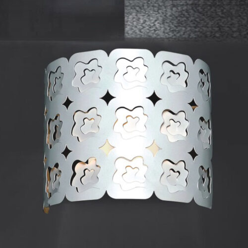 Wall lamp Lux Milesia – LED wall lamp in white and metal alloy