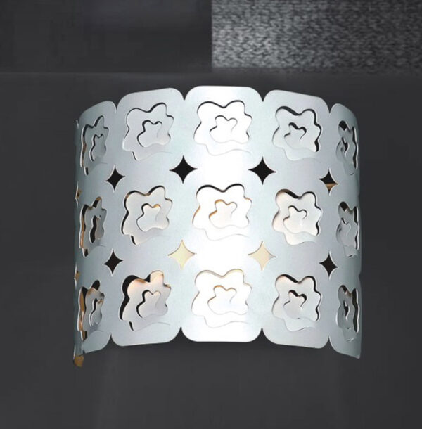 Wall lamp Lux Milesia – LED wall lamp in white and metal alloy