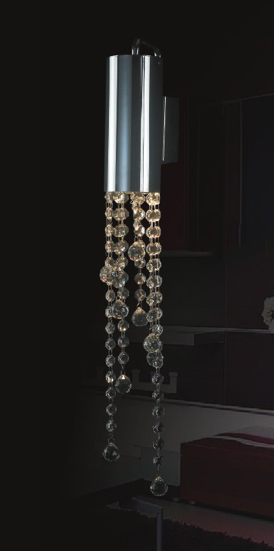 Wall lamp Lux Larix – LED wall lamp in chrome and metal alloy