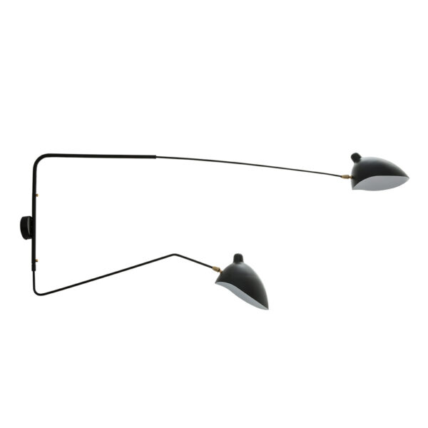 Wall lamp Lux Davis 60w – LED wall lamp in black and steel