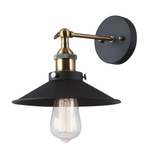 Wall lamp Lux Kermio – LED wall lamp in black and metal