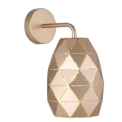 Wall lamp Lux Harley – LED wall lamp in champagne gold and steel