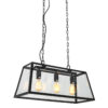 Pendant lamp Lux Laverno – modern pendant lamp in matt black and metal alloy