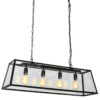 Pendant lamp Lux Laverno 60w – modern pendant lamp in matt black and metal alloy