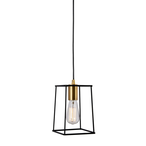 Pendant lamp Lux Alanis 60w – modern pendant lamp in matt black