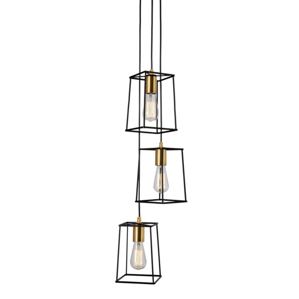 Pendant lamp Lux Alanis – modern pendant lamp in matt black