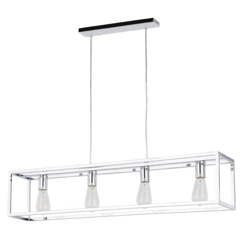 Pendant lamp Lux Sigalo 60w – modern pendant lamp in chrome and metal
