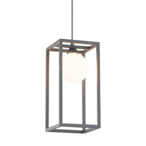Pendant lamp Lux Daisy – modern pendant lamp in grey and metal alloy