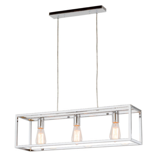 Pendant lamp Lux Sigalo – modern pendant lamp in chrome and metal