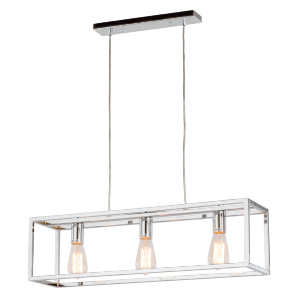 Pendant lamp Lux Sigalo – modern pendant lamp in chrome and metal