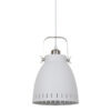 Pendant lamp Lux Franklin – modern pendant lamp in white satin sandblasted nickel and metal
