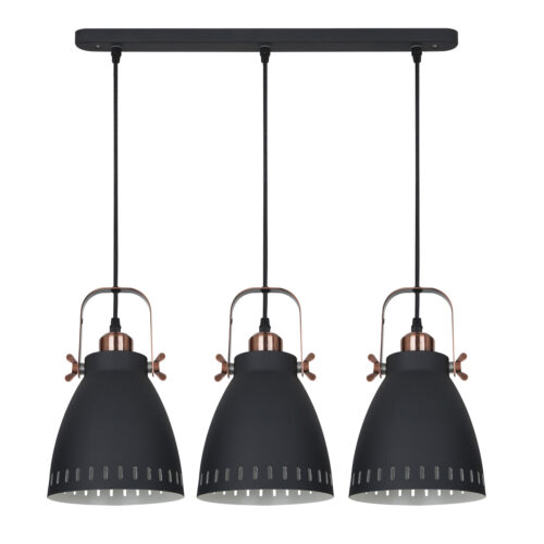 Pendant lamp Lux Franklin – modern pendant lamp in sandblasted graphite