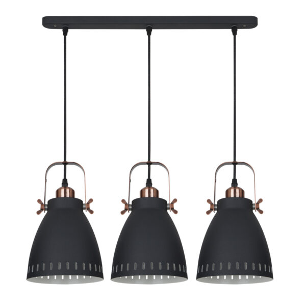 Pendant lamp Lux Franklin – modern pendant lamp in sandblasted graphite