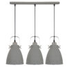 Pendant lamp Lux Franklin – modern pendant lamp in grey sandblasted