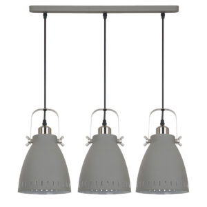 Pendant lamp Lux Franklin – modern pendant lamp in grey sandblasted