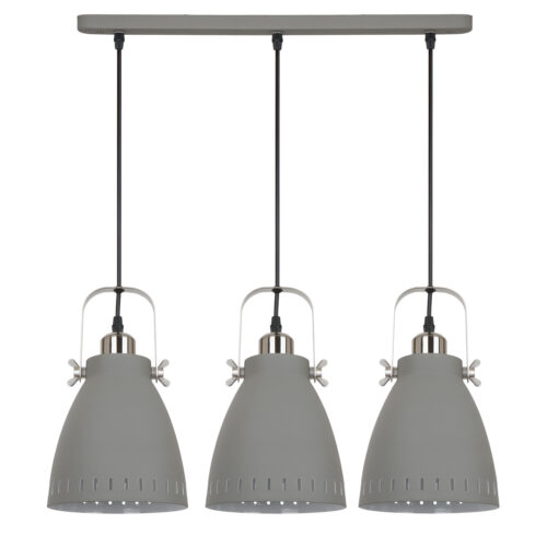 Pendant lamp Lux Franklin – modern pendant lamp in grey sandblasted