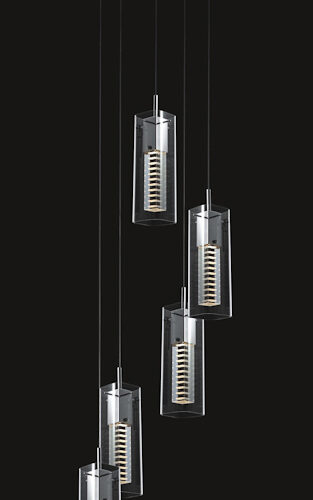Pendant lamp Lux Verizon 35w – modern pendant lamp in chrome and metal alloy