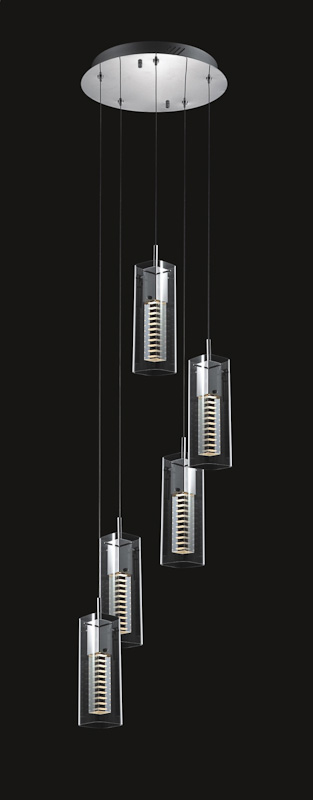 Pendant lamp Lux Verizon 35w – modern pendant lamp in chrome and metal alloy