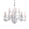 Chandelier Lux Lybra – luxury chandelier in white and metal