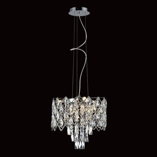Pendant lamp Lux Kate – modern pendant lamp in chrome and metal alloy