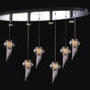 Pendant lamp Lux Carlo – modern pendant lamp in chrome and metal alloy