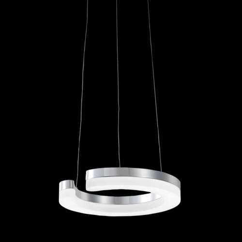 Pendant lamp Lux Blunder – modern pendant lamp in chrome and metal