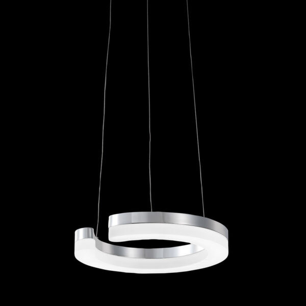 Pendant lamp Lux Blunder – modern pendant lamp in chrome and metal