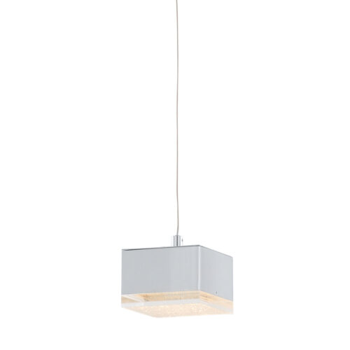Pendant lamp Lux Seth – modern pendant lamp in chrome and acrylic