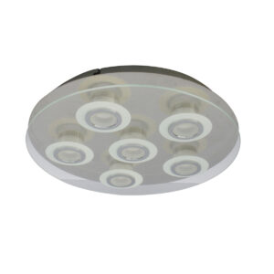 Flush mount ceiling light Lux Flavio – flush mount ceiling lights in chrome and metal
