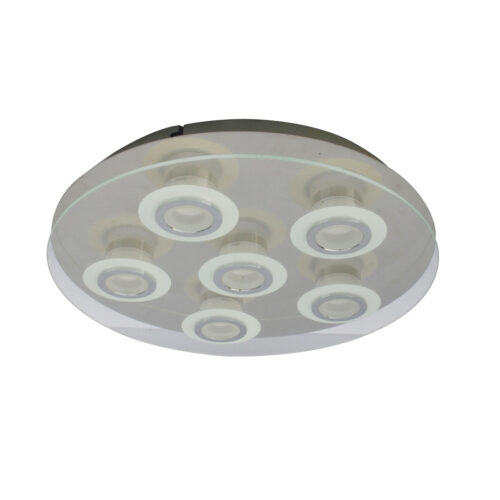 Flush mount ceiling light Lux Flavio – flush mount ceiling lights in chrome and metal