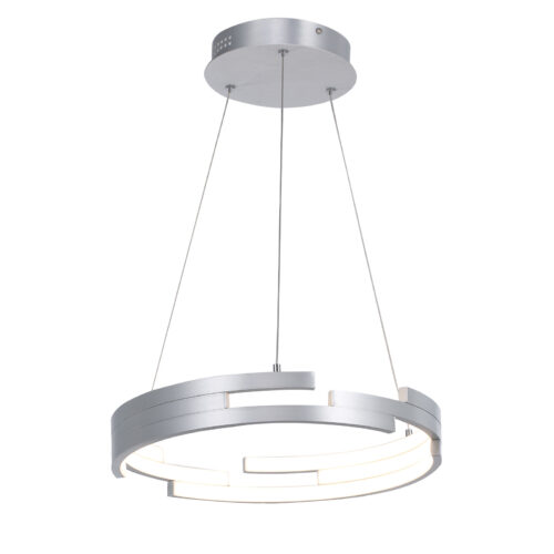 Pendant lamp Lux Velar – modern pendant lamp in bleached silver and steel