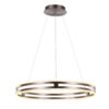 Pendant lamp Lux Lonia – modern pendant lamp in coffee and steel