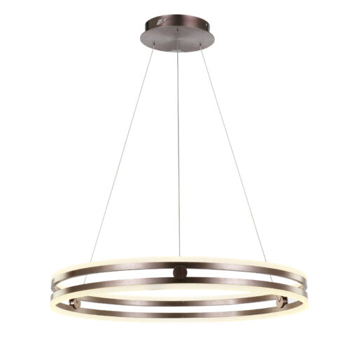 Pendant lamp Lux Lonia – modern pendant lamp in coffee and steel