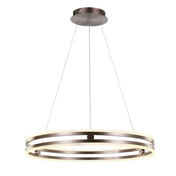 Pendant lamp Lux Lonia – modern pendant lamp in coffee and steel