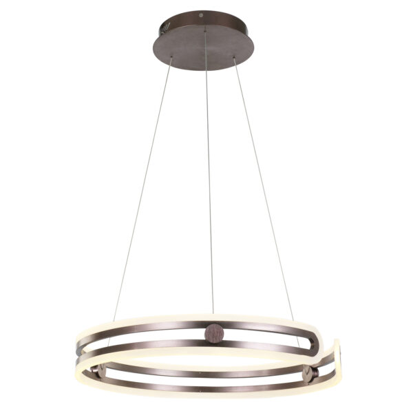 Pendant lamp Lux Kiara 80w – modern pendant lamp in coffee and steel