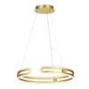 Pendant lamp Lux Kiara – modern pendant lamp in gold and steel