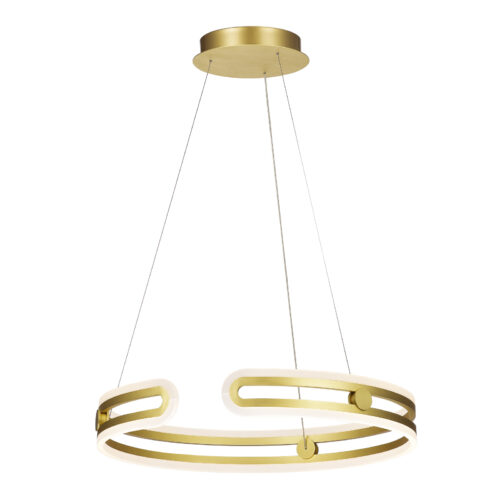 Pendant lamp Lux Kiara – modern pendant lamp in gold and steel