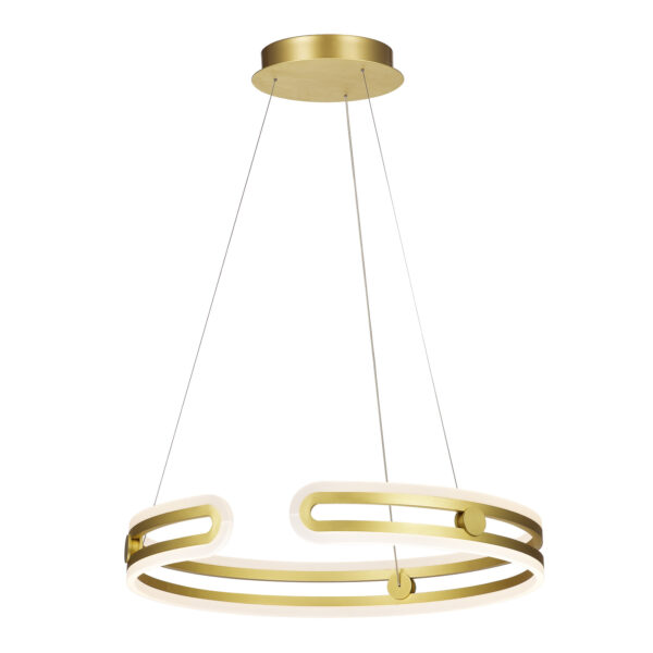 Pendant lamp Lux Kiara – modern pendant lamp in gold and steel