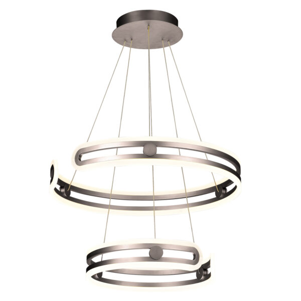 Pendant lamp Lux Kiara – modern pendant lamp in coffee and steel