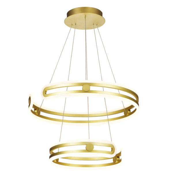 Pendant lamp Lux Kiara 120w – modern pendant lamp in gold and steel
