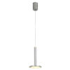 Pendant lamp Lux Oliver 12w – modern pendant lamp in satin nickel and steel