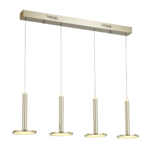 Pendant lamp Lux Oliver 48w – modern pendant lamp in gold and steel