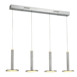 Pendant lamp Lux Oliver – modern pendant lamp in satin nickel and steel