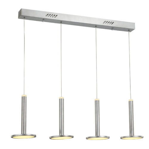 Pendant lamp Lux Oliver – modern pendant lamp in satin nickel and steel